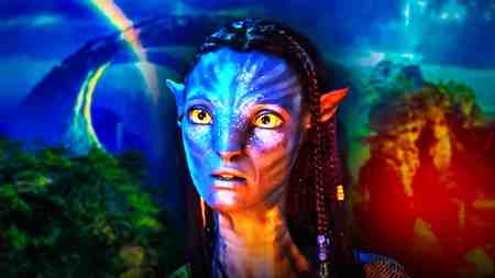 Avatar Neytiri, Pandora in background
