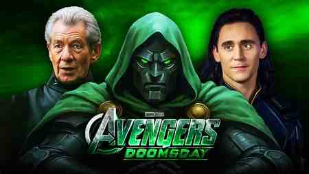 Magneto, Doctor Doom, Loki, Avengers Doomsday Logo