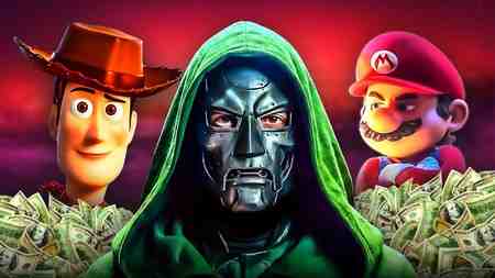 Avengers Doomsday's Doctor Doom, Toy Story's Woody, Mario Movie's Mario
