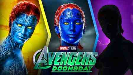 Mystique designs from the movies, Avengers Doomsday logo