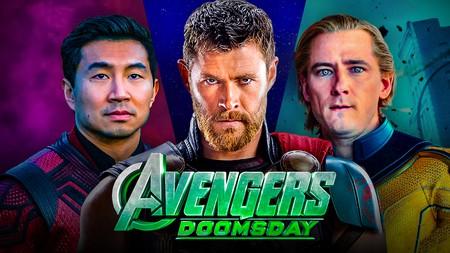 Shang-Chi, Thor, Sentry, Avengers Doomsday logo