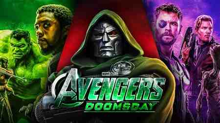 Avengers: Doomsday Logo, Doctor Doom, Black Panther, Thor