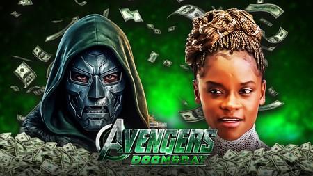Doctor Doom and Shuri alongside Avengers: Doomsday logo.