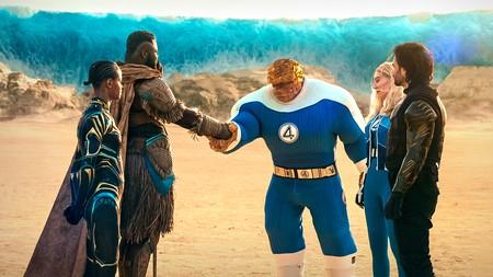 Avengers: Doomsday trailer scene with Black Panther, M'Baku, Thing, Sue Storm, Bucky Barnes