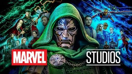 Doctor Doom Avengers Doomsday art Marvel Studios logo.