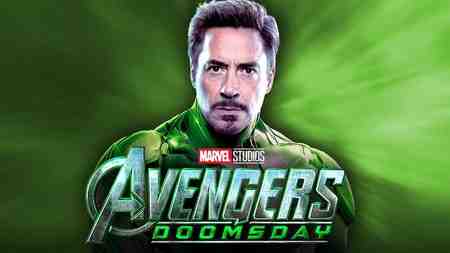 Robert Downey Jr as Doctor Doom, Avengers Doomsday Logo.