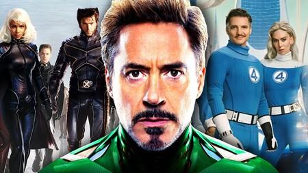 Robert Downey Jr., X2 X-men and MCU Fantastic Four cast.