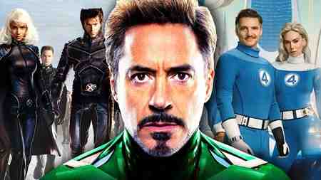 Robert Downey Jr., X2 X-men and MCU Fantastic Four cast.