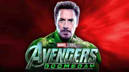 Robert Downey Jr. Doctor Doom, Avengers Doomsday logo.