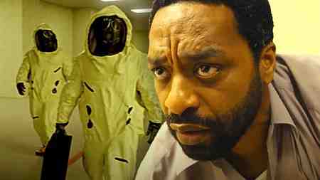Backrooms Movie Async Hazmat Suits, Chiwetel Ejiofor as Clark.