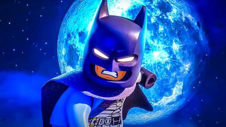 LEGO Batman in front of moon for Legacy of the Dark Knight