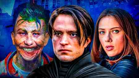 Joker played by Barry Keoghan, Batman played by Robert Pattinson, Scarlett Johansson