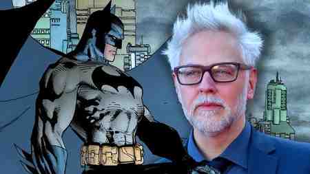 Batman looking over city in DC Comics; James Gunn