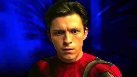 Tom Holland as Spider-Man in Spider-Man: No Way Home.