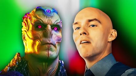 DC villains Brainiac and Lex Luthor in live-action.