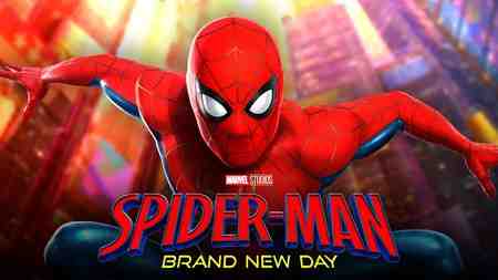 Spider-Man jumping, Spider-Man: Brand New Day logo
