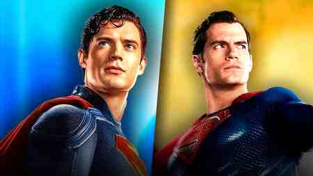 David Corenswet as Superman, Henry Cavill as Superman