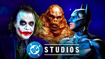 Clayface, Joker, Batman, DC Studios logo