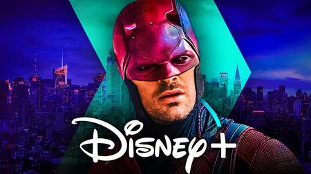 Daredevil in the MCU, NYC background, Disney Plus logo