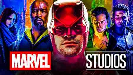 Daredevil, Netflix Defenders characters, Marvel Studios logo.