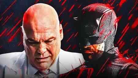 Kingpin and Daredevil in black suit