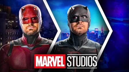 Daredevil red suit, Daredevil black suit, Marvel Studios logo