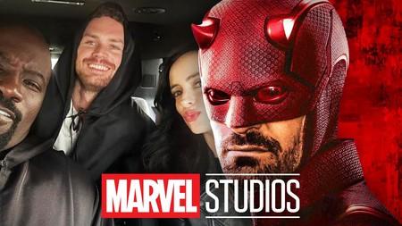 Luke Cage, Iron Fist, Jessica Jones; Marvel Studios Logo; Daredevil.