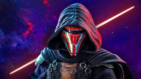 Darth Revan, lightsaber blade in background