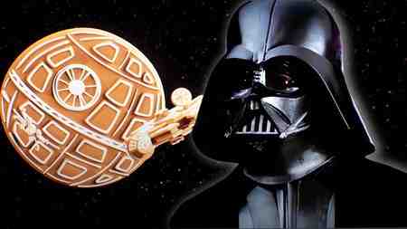 Star Wars Gingerbread Death Star, Darth Vader.