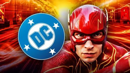 DC logo, Ezra Miller as Flash.