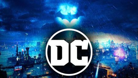 Gotham City, DC logo.