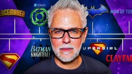 DC movies and shows slate including Batman, Superman, Supergirl, Peacemaker, Green Lantern, Clayface