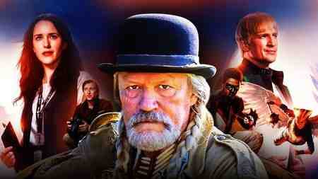 Michael Rooker as Red St. Wild from Peacemaker, Superman key art