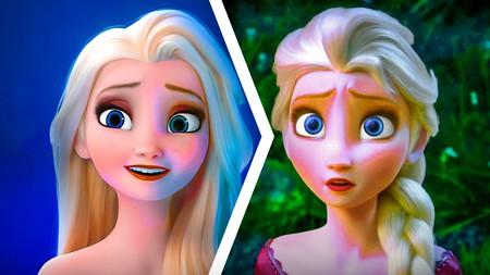 Frozen Elsa side by side