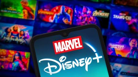 Disney Plus app with Marvel posters