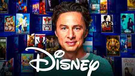 Zach Braff from Cheaper by the Dozens, Disney logo
