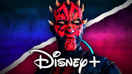 Maul in Maul Shadow Lord, Disney Plus logo