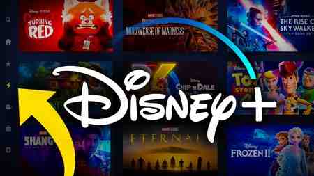 Disney Plus sections on app