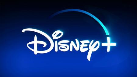 Disney Plus logo on blue blur background