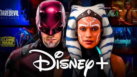 Disney Plus logo Ahsoka and Daredevil