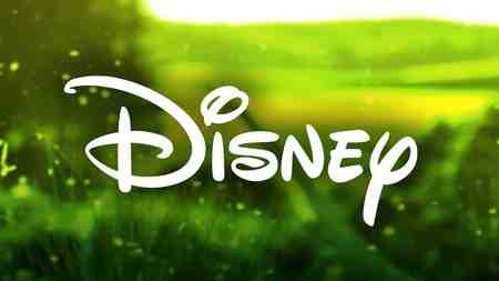 Disney logo, field of grass.