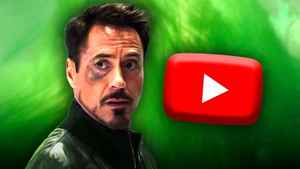 Robert Downey Jr. as Tony Sark, YouTube logo
