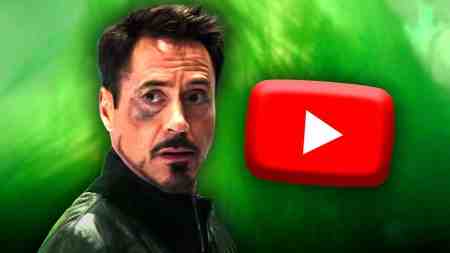 Robert Downey Jr. as Tony Sark, YouTube logo