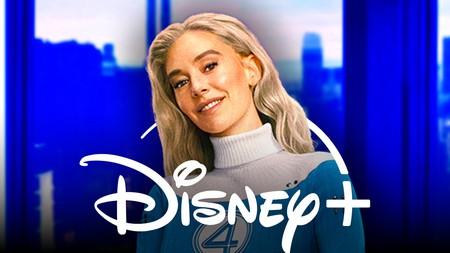 Vanessa Kirby as Sue Storm, Disney+ logo