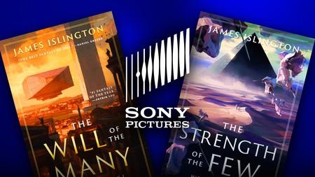 The Will of the Many and The Strength of the Few book covers with the Sony Pictures logo