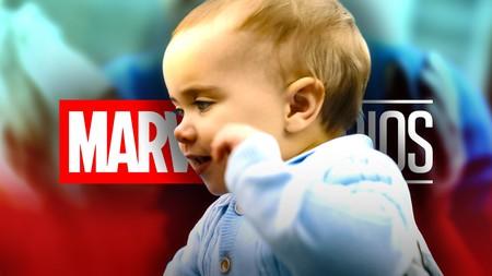 Franklin Richards in The Fantastic Four: First Steps, Marvel Studios logo