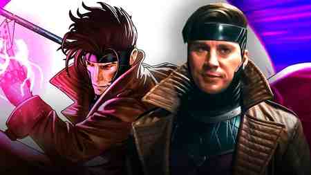 Channing Tatum's Gambit next to the one from Marvel Comics.