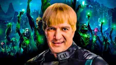 Guy Gardner Nathan Fillion, Green Lanterns in background