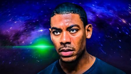Aaron Pierre, space background