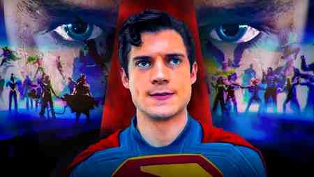 Superman in James Gunn's DCU Reboot, villains in background